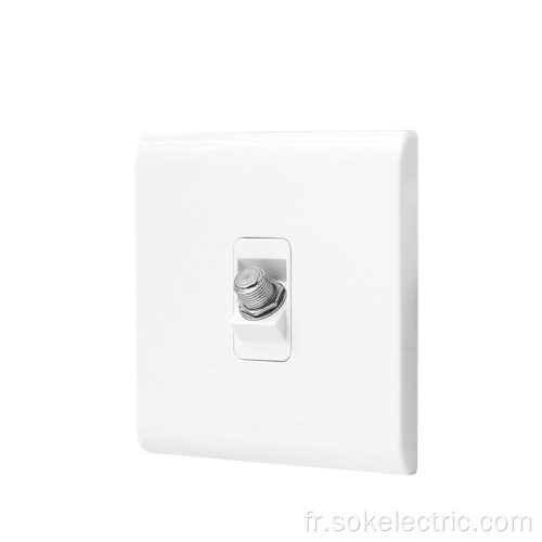 Prise électrique 1Gang TV Satellite Socket 45 degrés